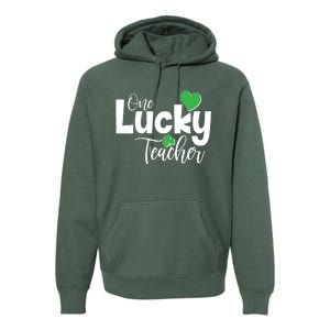 St Patricks Day One Lucky Teacher Premium Hoodie