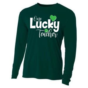 St Patricks Day One Lucky Teacher Cooling Performance Long Sleeve Crew