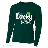 St Patricks Day One Lucky Teacher Cooling Performance Long Sleeve Crew