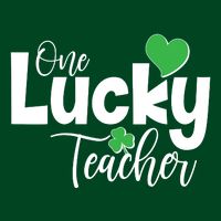 St Patricks Day One Lucky Teacher Full Zip Hoodie