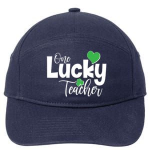 St Patricks Day One Lucky Teacher 7-Panel Snapback Hat