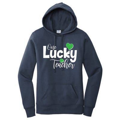 St Patricks Day One Lucky Teacher Women's Pullover Hoodie