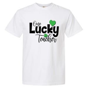 St Patricks Day One Lucky Teacher Garment-Dyed Heavyweight T-Shirt