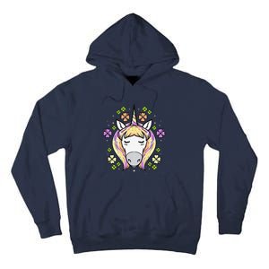 St Patricks Day Shamrock Unicorn Irish Unicorn Face Tall Hoodie