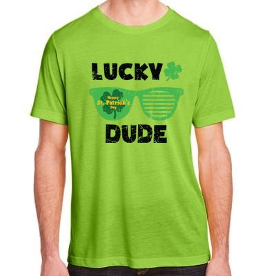 St Patrick's Day Vintage Funny Irish Lucky Dude Cute Gift Adult ChromaSoft Performance T-Shirt