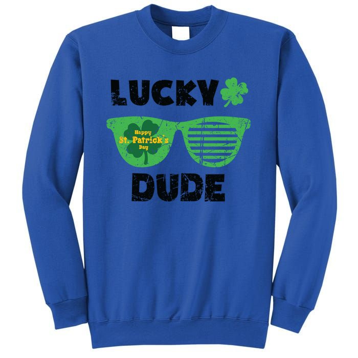 St Patrick's Day Vintage Funny Irish Lucky Dude Cute Gift Sweatshirt