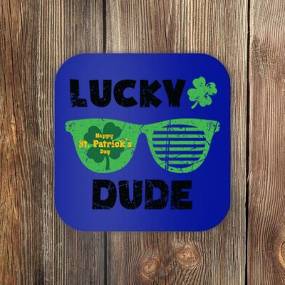 St Patrick's Day Vintage Funny Irish Lucky Dude Cute Gift Coaster