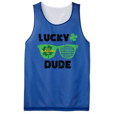 St Patrick's Day Vintage Funny Irish Lucky Dude Cute Gift Mesh Reversible Basketball Jersey Tank