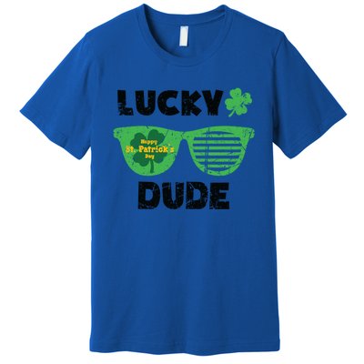 St Patrick's Day Vintage Funny Irish Lucky Dude Cute Gift Premium T-Shirt