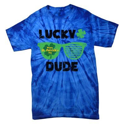 St Patrick's Day Vintage Funny Irish Lucky Dude Cute Gift Tie-Dye T-Shirt