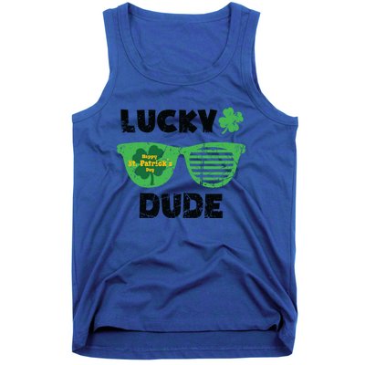 St Patrick's Day Vintage Funny Irish Lucky Dude Cute Gift Tank Top