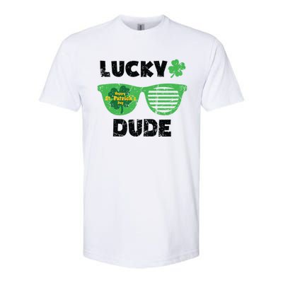 St Patrick's Day Vintage Funny Irish Lucky Dude Cute Gift Softstyle CVC T-Shirt