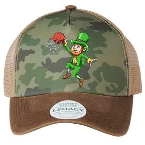 St Patrick's Day Basketball Irish Basketball Dunk Leprechaun Great Gift Legacy Tie Dye Trucker Hat