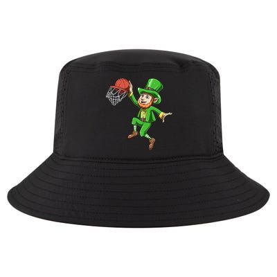 St Patrick's Day Basketball Irish Basketball Dunk Leprechaun Great Gift Cool Comfort Performance Bucket Hat