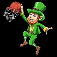St Patrick's Day Basketball Irish Basketball Dunk Leprechaun Great Gift Cooling Performance Crew T-Shirt
