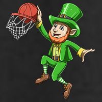 St Patrick's Day Basketball Irish Basketball Dunk Leprechaun Great Gift Adult Drive Performance Visor