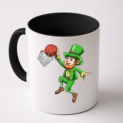 St Patrick's Day Basketball Irish Basketball Dunk Leprechaun Great Gift Mug