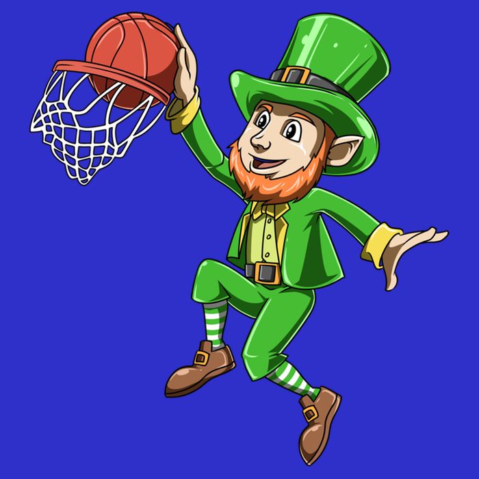 St Patrick's Day Basketball Irish Basketball Dunk Leprechaun Great Gift Toddler T-Shirt