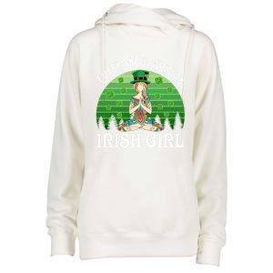 St Patricks Day Everyone Loves An Irish Yoga Gift Womens Funnel Neck Pullover Hood