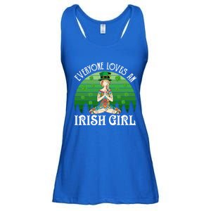 St Patricks Day Everyone Loves An Irish Yoga Gift Ladies Essential Flowy Tank