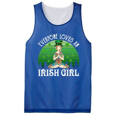 St Patricks Day Everyone Loves An Irish Yoga Gift Mesh Reversible Basketball Jersey Tank