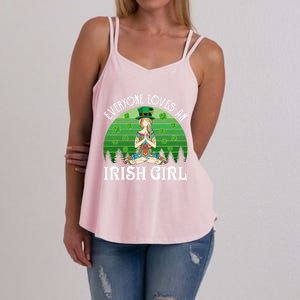 St Patricks Day Everyone Loves An Irish Yoga Gift Women's Strappy Tank