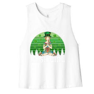 St Patricks Day Everyone Loves An Irish Yoga Gift Women's Racerback Cropped Tank