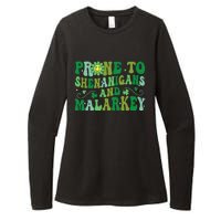 St. Patrick's Day Funny Prone To Shenanigans And Malarkey Womens CVC Long Sleeve Shirt