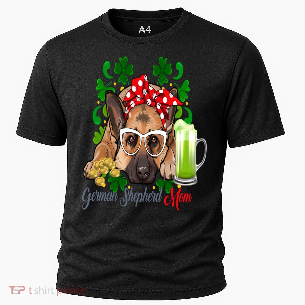 St Patrick's Day Irish Saint Patrick Shamrock Gsd Mom Funny Gift Performance Shirt