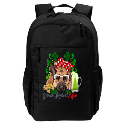 St Patrick's Day Irish Saint Patrick Shamrock Gsd Mom Funny Gift Backpack