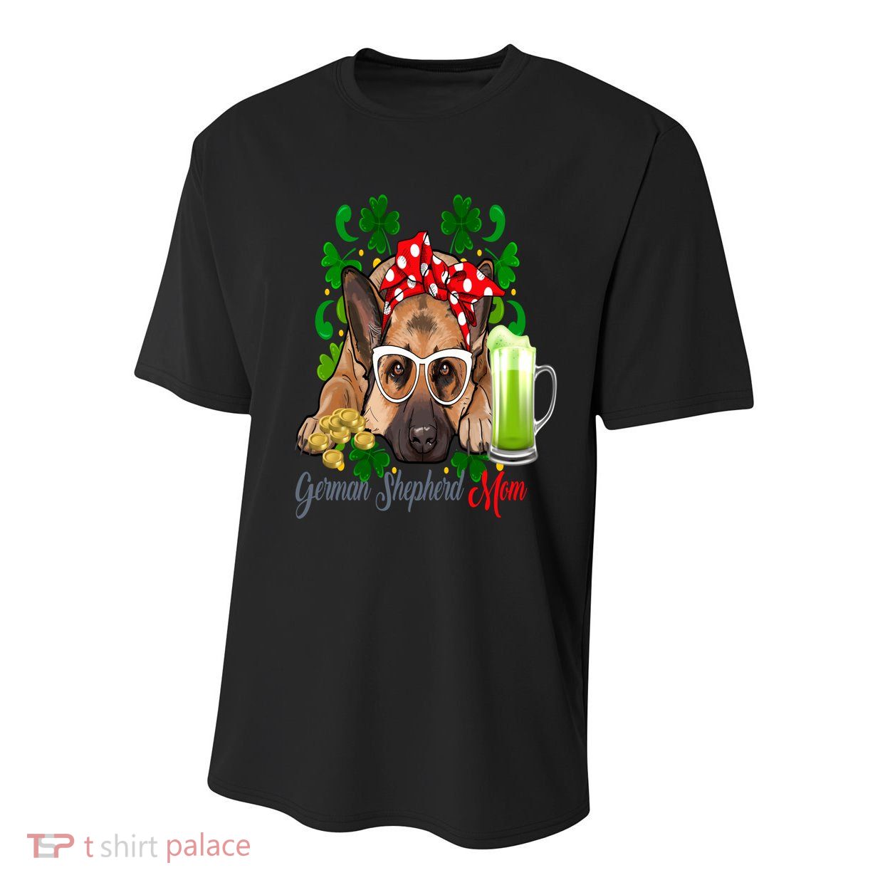 St Patrick's Day Irish Saint Patrick Shamrock Gsd Mom Funny Gift Youth Performance Sprint T-Shirt