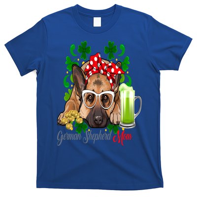 St Patrick's Day Irish Saint Patrick Shamrock Gsd Mom Funny Gift T-Shirt
