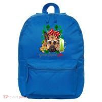 St Patrick's Day Irish Saint Patrick Shamrock Gsd Mom Funny Gift 16 in Basic Backpack