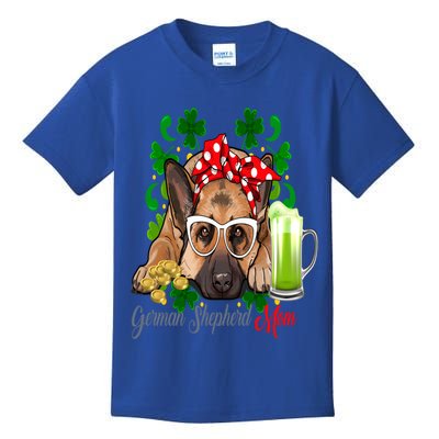 St Patrick's Day Irish Saint Patrick Shamrock Gsd Mom Funny Gift Kids T-Shirt