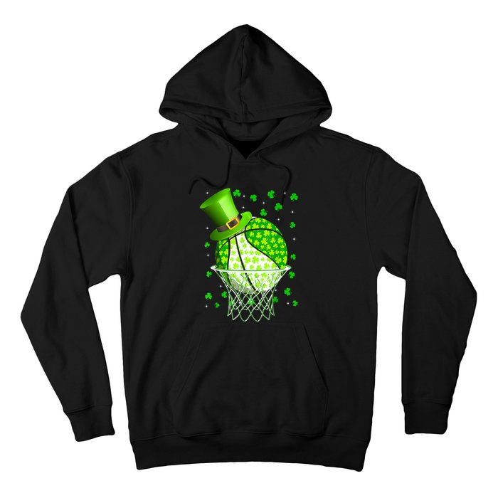 St Patricks Day Shamrock Basketball Irish Hoodie