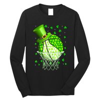 St Patricks Day Shamrock Basketball Irish Long Sleeve Shirt