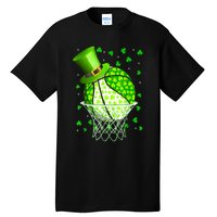 St Patricks Day Shamrock Basketball Irish Tall T-Shirt