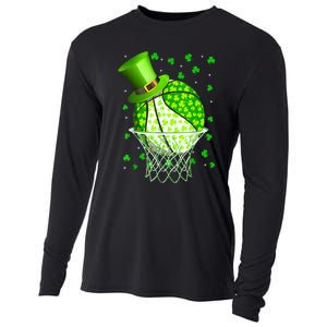 St Patricks Day Shamrock Basketball Irish Cooling Performance Long Sleeve Crew