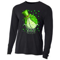 St Patricks Day Shamrock Basketball Irish Cooling Performance Long Sleeve Crew