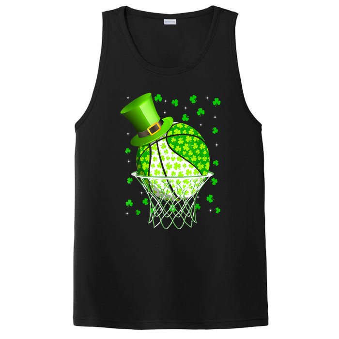 St Patricks Day Shamrock Basketball Irish PosiCharge Competitor Tank