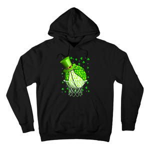 St Patricks Day Shamrock Basketball Irish Tall Hoodie