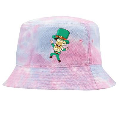 St Patrick's Day St Irish Beer Whiskey Shamrock Tie-Dyed Bucket Hat