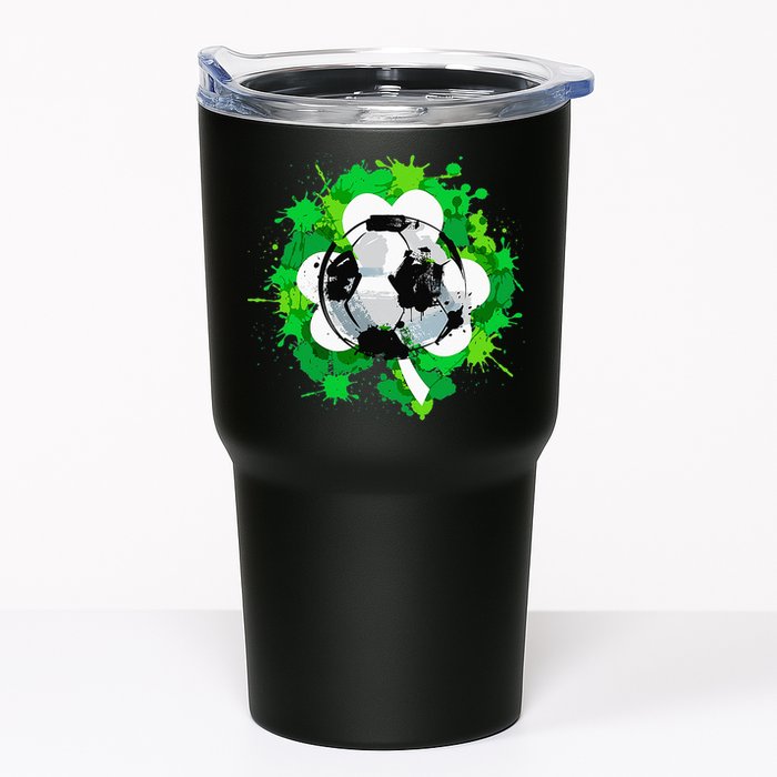 St Patrick's Day Soccer St Pattys Shamrock Tumbler