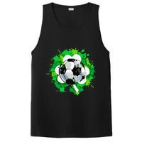 St Patrick's Day Soccer St Pattys Shamrock PosiCharge Competitor Tank