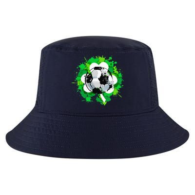 St Patrick's Day Soccer St Pattys Shamrock Cool Comfort Performance Bucket Hat