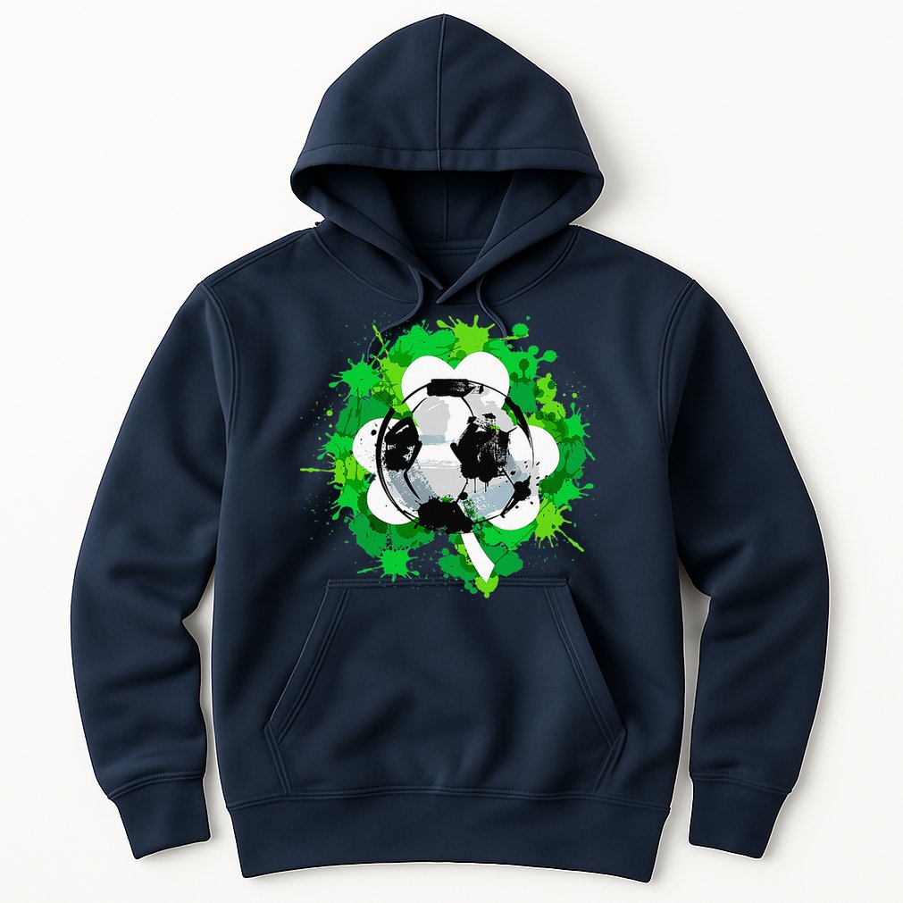 St Patrick's Day Soccer St Pattys Shamrock Hoodie
