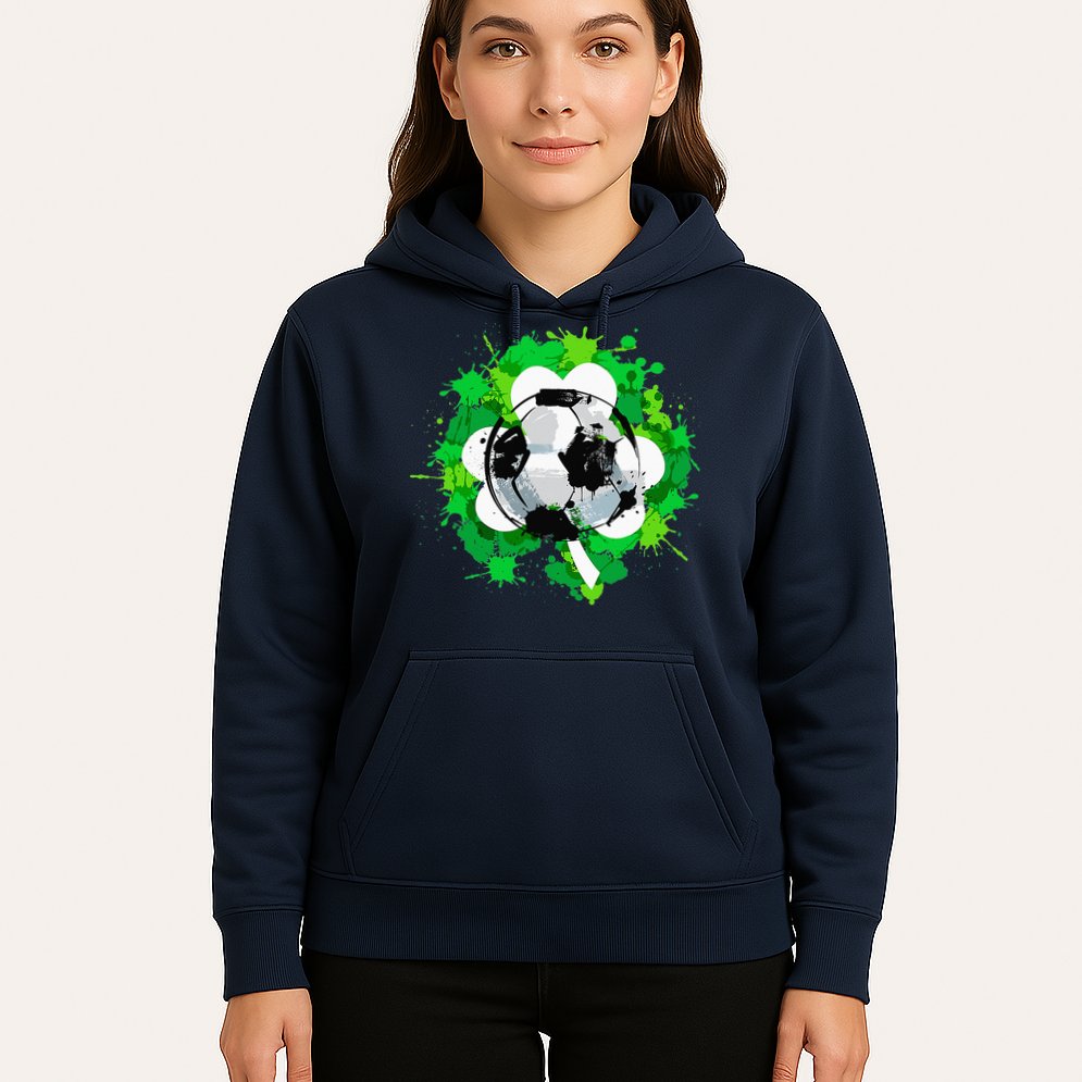 St Patrick's Day Soccer St Pattys Shamrock Hoodie