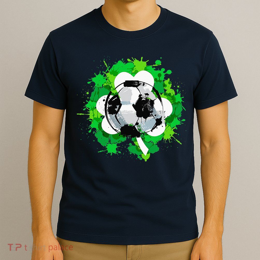 St Patrick's Day Soccer St Pattys Shamrock T-Shirt