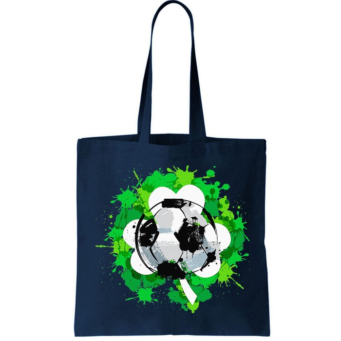 St Patrick's Day Soccer St Pattys Shamrock Bag