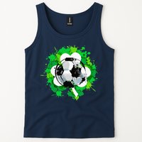 St Patrick's Day Soccer St Pattys Shamrock Tank Top